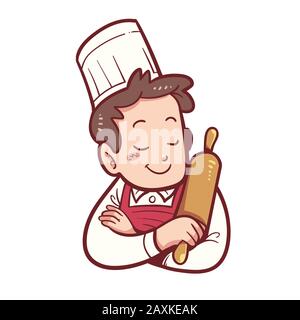 Illustrazione di uno chef orgoglioso Illustrazione Vettoriale