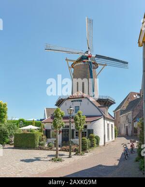 Flourmill chiamato Rijn en Lek, Wijk bij Duurstede, Utrecht, Paesi Bassi Foto Stock