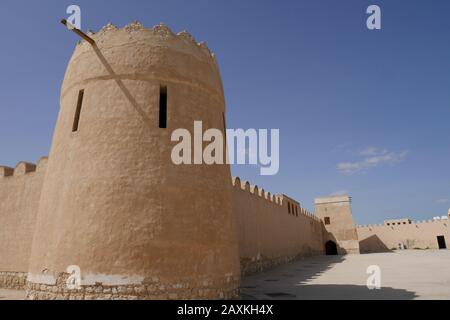 Torretta, Forte Riffaa, Riffaa Est, Regno Del Bahrain Foto Stock