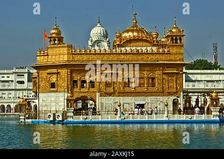 Immagine HDR del Tempio d'Oro, Amritsar Foto Stock