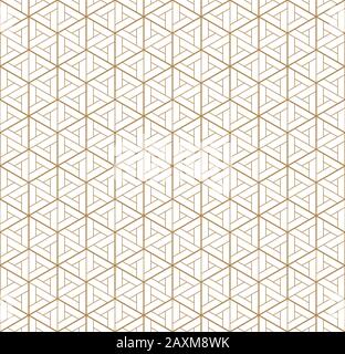 Ammenda seamless pattern giapponese kumiko per shoji schermo.grande design per qualsiasi finalità. Modello giapponese vettore di fondo.Media e linee spesse.Diamo Illustrazione Vettoriale