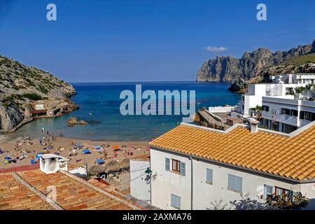 Baia Cala Barques A Cala San Vicente, Maiorca, Isole Baleari, Spagna Foto Stock