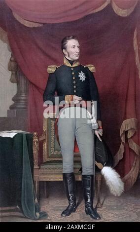 Guglielmo I, Willem Frederik, Principe D'Orange-Nassau, 1772 – 1843. Principe d'Orange, primo re dei Paesi Bassi e Granduca di Lussemburgo. Foto Stock