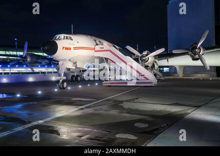 TWA Hotel all'Aeroporto John F. Kennedy di New York, Stati Uniti Foto Stock