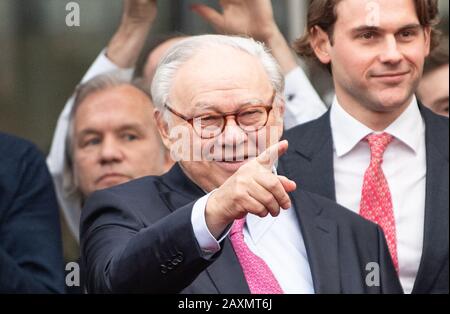 Offenburg, Germania. 12th Feb, 2020. Editore Hubert Burda alla festa dello staff del gruppo media. L'editore Hubert Burda festeggia il suo 80th compleanno. Credito: Patrick Seeger/Dpa/Alamy Live News Foto Stock