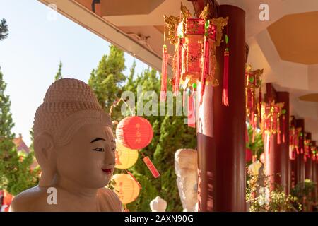 Festeggiamo Il Nuovo Anno Lunare Al Tempio Buddista Di Hsi Lai Nella Valle Di San Gabriel, California Foto Stock