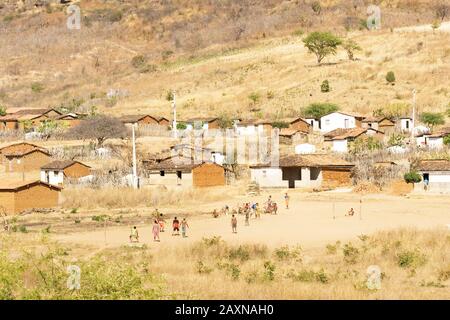 Si spostò lontano quartiere del Centro di Caracol, Caracol, Piauí, Brasile Foto Stock
