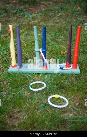 Gioco di lancio fai da te per il compleanno del bambino Foto Stock