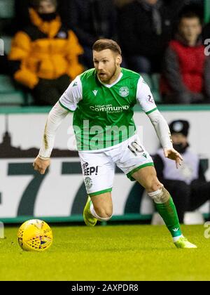 Easter Road, Edimburgo, Regno Unito. 12th Feb, 2020. Scottish Premiership Football, Hibernian Contro Ross County; Martin Boyle Di Hibernian Credit: Action Plus Sports/Alamy Live News Foto Stock