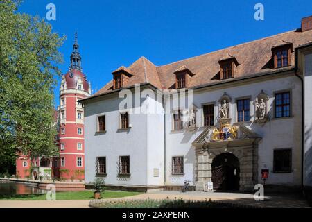 Deutschland, Sachsen, Oberlausitz, Bad Muskau, Castello Foto Stock