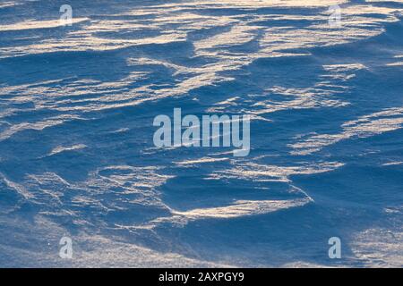 Superficie di neve nel vento Foto Stock