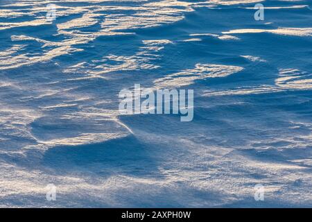 Superficie di neve nel vento Foto Stock