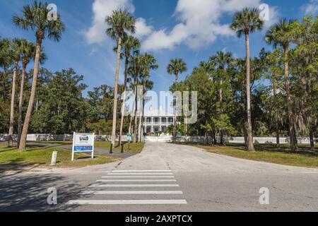 Sito storico di DeBary Hall situato a Debary, Florida USA Foto Stock