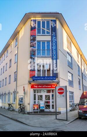 Scientology, Dianetics Center, Schwabing, Monaco, Baviera Superiore, Baviera, Germania, Europa Foto Stock