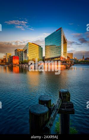 Germania, Amburgo, città portuale, Ericusspitze, Der Spiegel Foto Stock