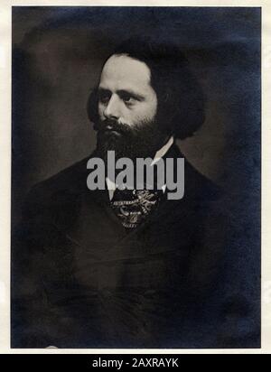 1850 ca , NEW YORK , USA : il pittore americano ALEXANDER H. WYANT ( 1836 - 1892 ), dal daguerreotype originale . Foto di fotografo non drogato . - ARTE - ARTI VISIVE - ARTE - PORTRAIT - ritratti - STORIA - FOTO STORICHE - barba - barba - cravatta - cravatta --- Archivio GBB Foto Stock