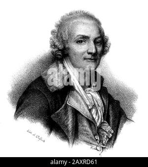 1770 ca , Parigi , FRANCIA : il pittore francese JEAN BAPTISTE GREUZE ( Jean-Baptiste - 1725 - 1805 ). Ritratto inciso dall'incisore francese Dulpech, Pub nel 1833 .- - ARTE - ARTI VISIVE - ARTE - Francia - RITRATTO - ritratti - STORIA - FOTO STORICHE - Collar - cravatta - colletto - cravatta - cravatta - MODA - moda - moda - 700's - '700 - SETTECENTO - parrucca - parrucca - incisione - Illustrazione - illustrazione - Colletto - colletto --- Archivio GBB Foto Stock