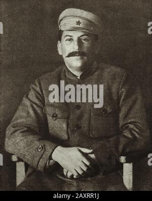 Joseph Stalin. Joseph Stalin (1878 – 1953) un politico georgiano rivoluzionario e sovietico che guidò l'Unione Sovietica dalla metà del 1920s fino al 1953 Foto Stock