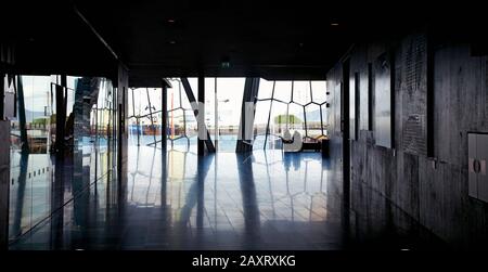 Harpa, architettura, città, Islanda, Reykjavik Foto Stock