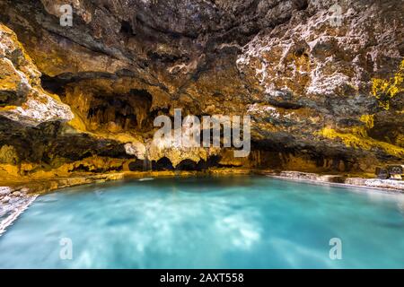 Vista Della Grotta E Del Basin National Historic Site, Banff, Canada Foto Stock