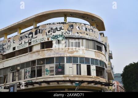 Edificio in stile Bauhaus a Tel Aviv Foto Stock