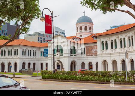 SINGAPORE, Singapore - circa settembre, 2017: strade della città di Singapore, Singapore. Foto Stock