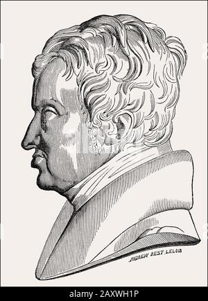 André-Marie Ampère, 1775 – 1836, fisico e matematico francese Foto Stock