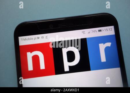 Logo National Public radio (npr) visualizzato sullo smartphone Foto Stock