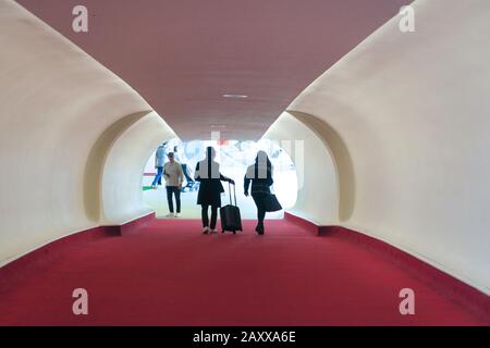 TWA Hotel all'Aeroporto John F. Kennedy di New York, Stati Uniti Foto Stock