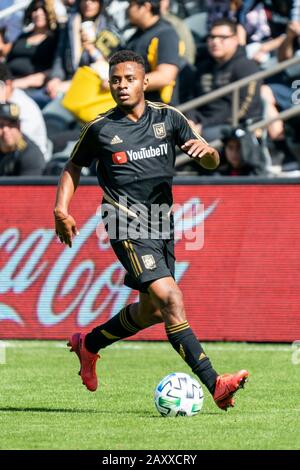 Difensore del LAFC Diego Palacios (12) durante una partita di calcio MLS contro il Toronto FC, mercoledì 12 febbraio 2020, a Los Angeles, USA. (Foto di IOS/ESPA-Images) Foto Stock