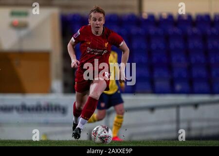 CHESTER. INGHILTERRA. Feb 13th: Rachel Furness of Liverpool FC Women in azione durante il gioco della Super League femminile tra Liverpool Women e Arsenal Women al Deva Stadium di Chester, in Inghilterra. (Foto di Daniela Porcelli/SPP) Foto Stock