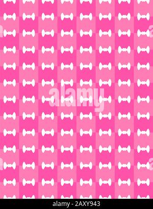 pattern vettoriale a zig-zag rosa senza giunture Foto Stock