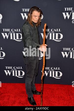 Los Angeles, Stati Uniti. 13th Feb, 2020. Los ANGELES, CA: 13, 2020: Michea Fitzgerald alla prima mondiale di 'The Call of the Wild' al Teatro El Capitan. Picture Credit: Paul Smith/Alamy Live News Foto Stock