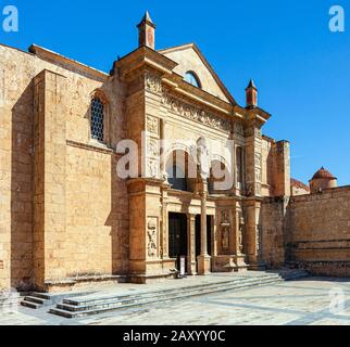 Basilica Cattedrale Di Santa María La Menor, Santo Domingo, Repubblica Dominicana. Foto Stock