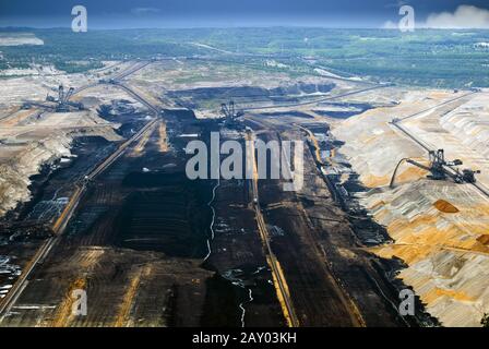 Miniera di carbone di Hambach Foto Stock
