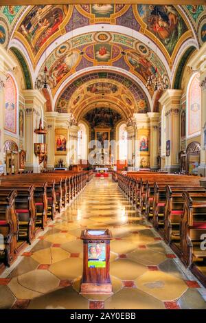 Chiesa parrocchiale di San Nicola a Bad Ischl, Austria superiore, Austria - chiesa a Bad ischl, Austria superiore, Austria Foto Stock