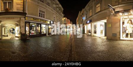 Zona pedonale a Krems, Wachau, Waldviertel, Austria Inferiore, Austria - zona pedonale a Krems, regione di Wachau, Waldviertel Reg Foto Stock