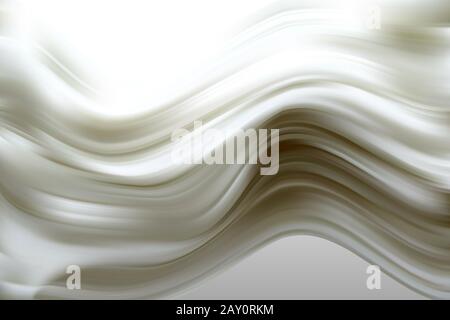 Wave Background, Abstract Poster Colorato Con Effetto 3d. Forma Del Liquido Di Flusso. Texture Fluida E Vibrante. Pennello Art Wave. Concetto Di Landing Page. Vettore Illustrazione Vettoriale