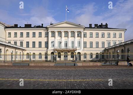 Palazzo Presidenziale a Helsinki in Finlandia Foto Stock