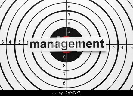 Target di gestione Foto Stock