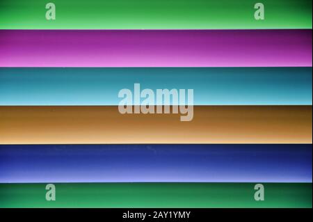 Strisce di sfondo, molti colori Foto Stock