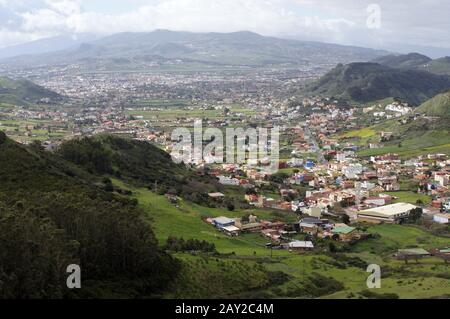 Vista da Mirador de Jardina Foto Stock