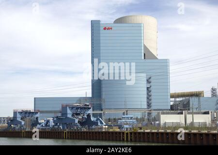 Centrale elettrica nuovo edificio Datteln 4 a Datteln, Foto Stock