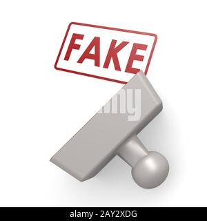 Fake timbro Foto Stock