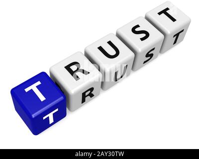 Blue trust Foto Stock