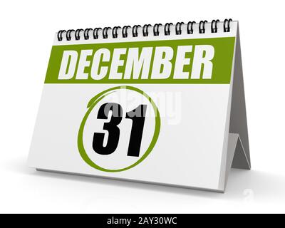 Dicembre 31 Capodanno Foto Stock