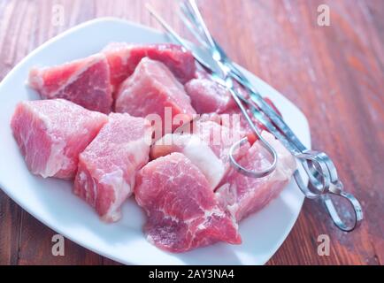 carne cruda Foto Stock
