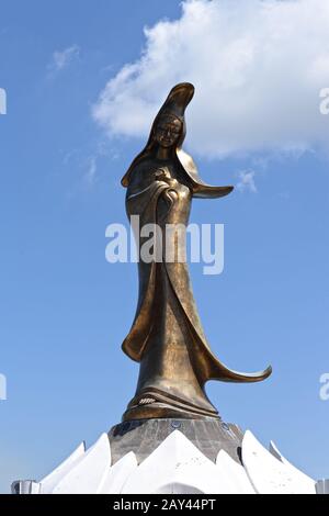 La statua di Kun Lam a Macao Foto Stock