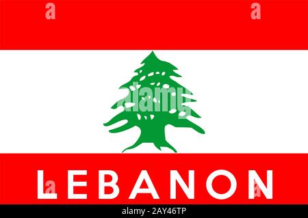 Bandiera del Libano Foto Stock