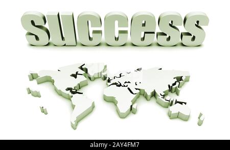 Green Global Success Foto Stock